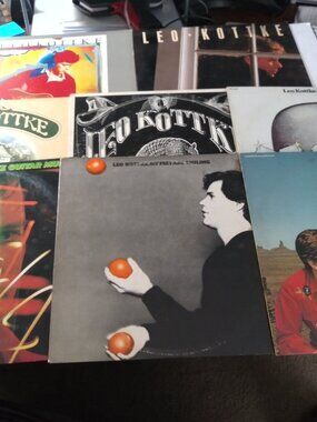 Nice lot of 8 Different Original 1970s & 80s Records By Leo Kottke FOLK & GUITAR